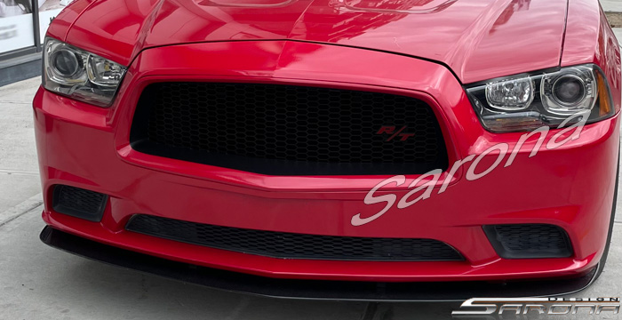 Custom Dodge Charger  Sedan Front Lip/Splitter (2011 - 2014) - $270.00 (Part #DG-058-FA)